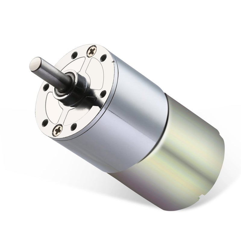 Greartisan DC 24V 30RPM Gear Motor High Torque Electric Micro Speed Reduction Geared Motor Centric Output Shaft 37mm Diameter Gearbox - Image 1